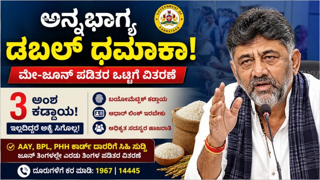 annabhagya double dhamaka free rice june 2026